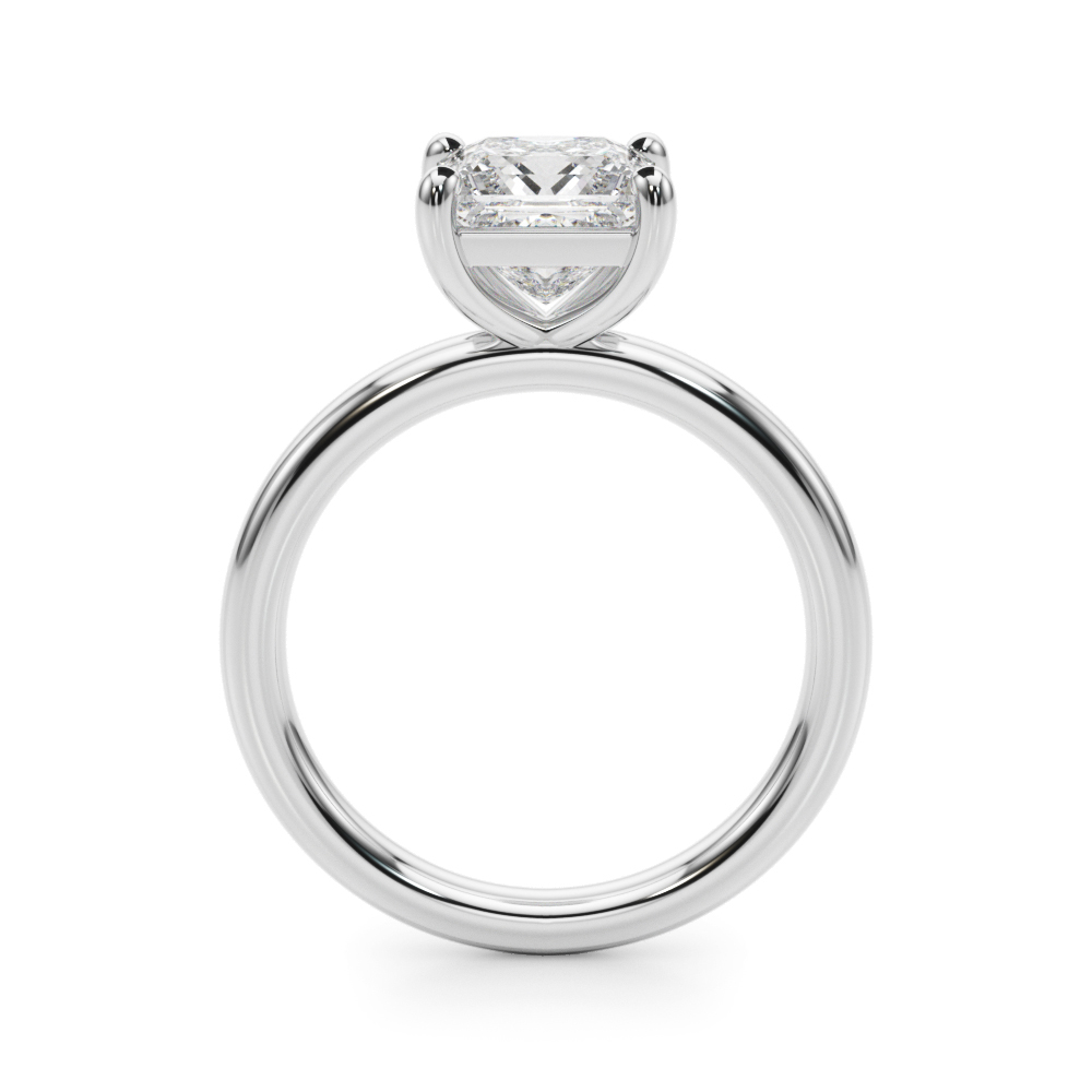 The Isabel Solitaire Engagement Ring, side view