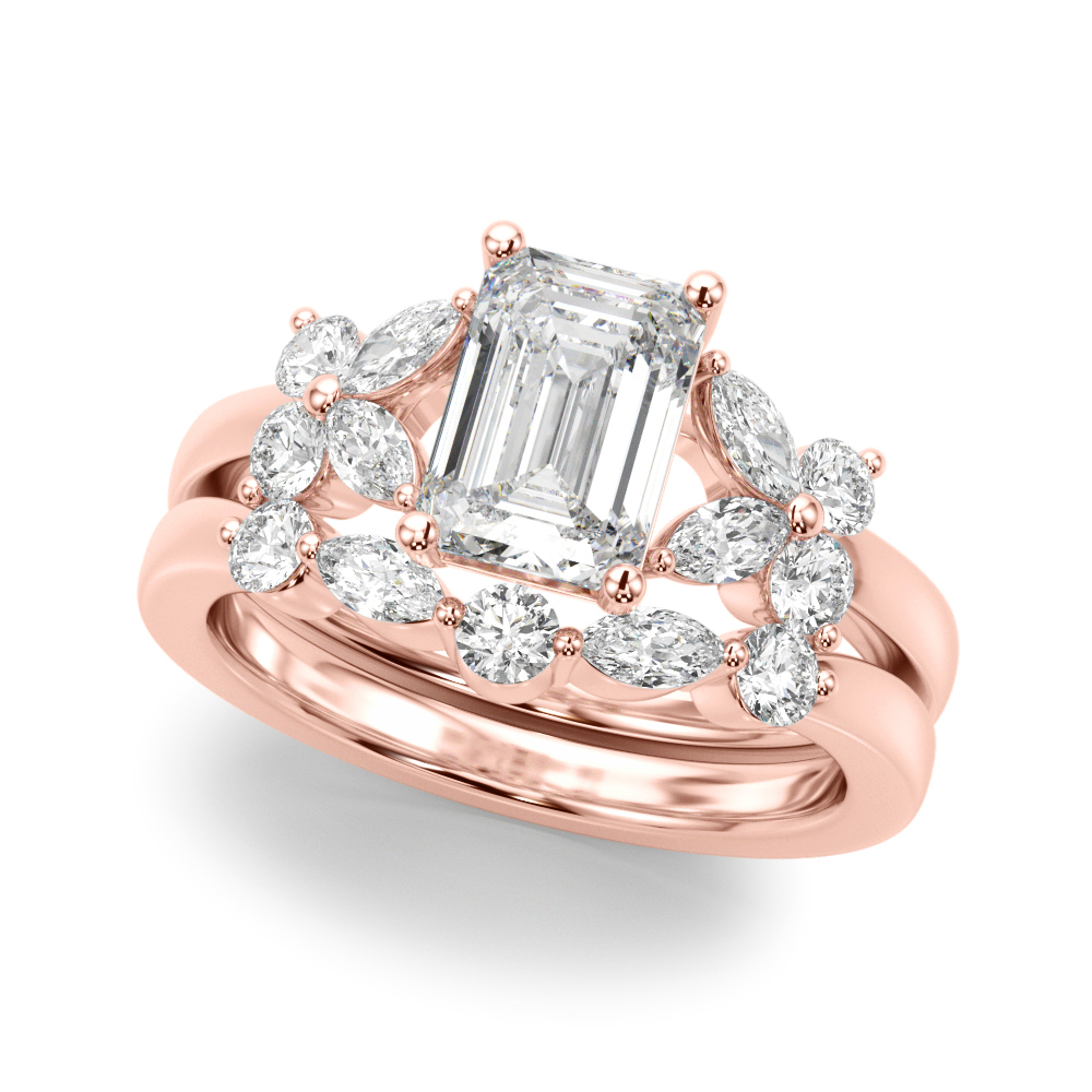 The Giselle Engagement Ring, angled view