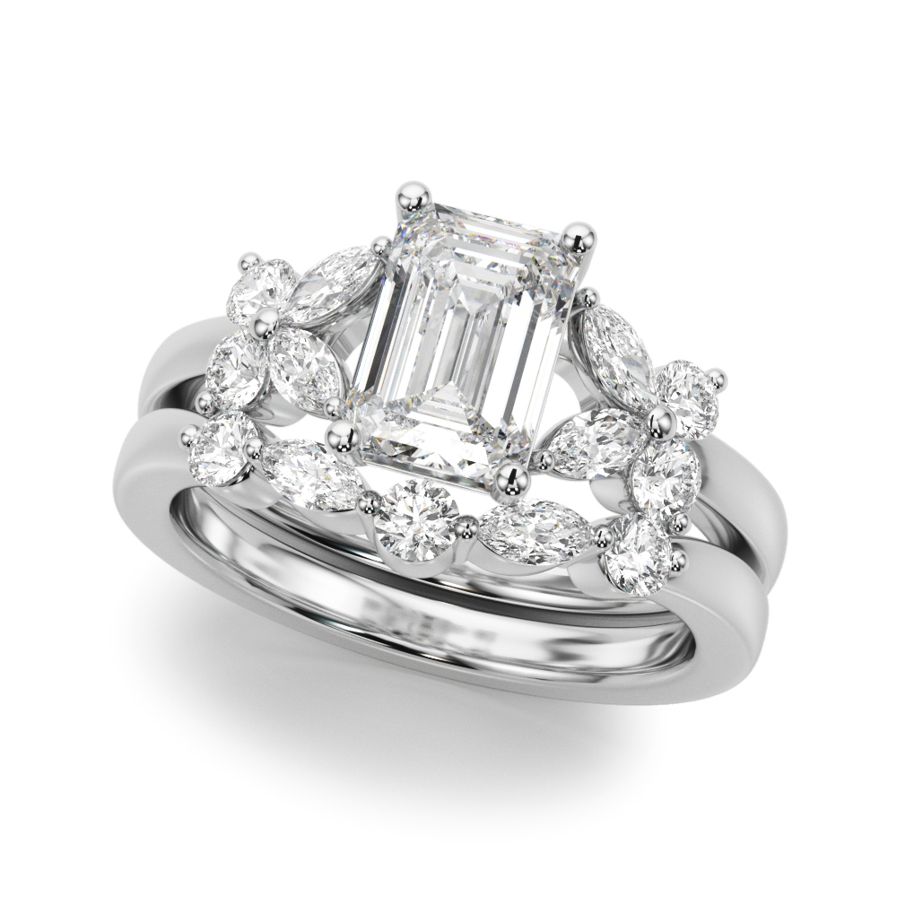 The Giselle Engagement Ring, angled view