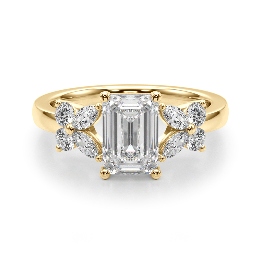 The Giselle Engagement Ring, set view