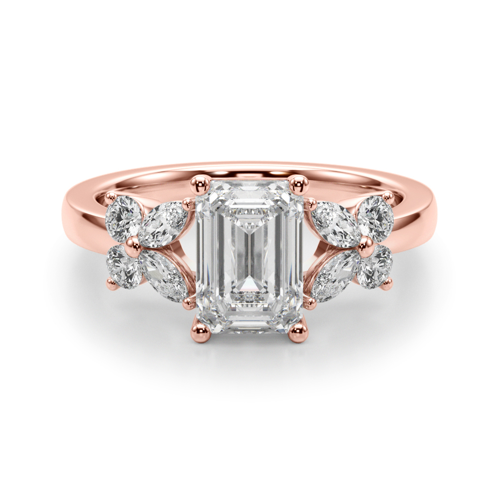 The Giselle Engagement Ring, set view