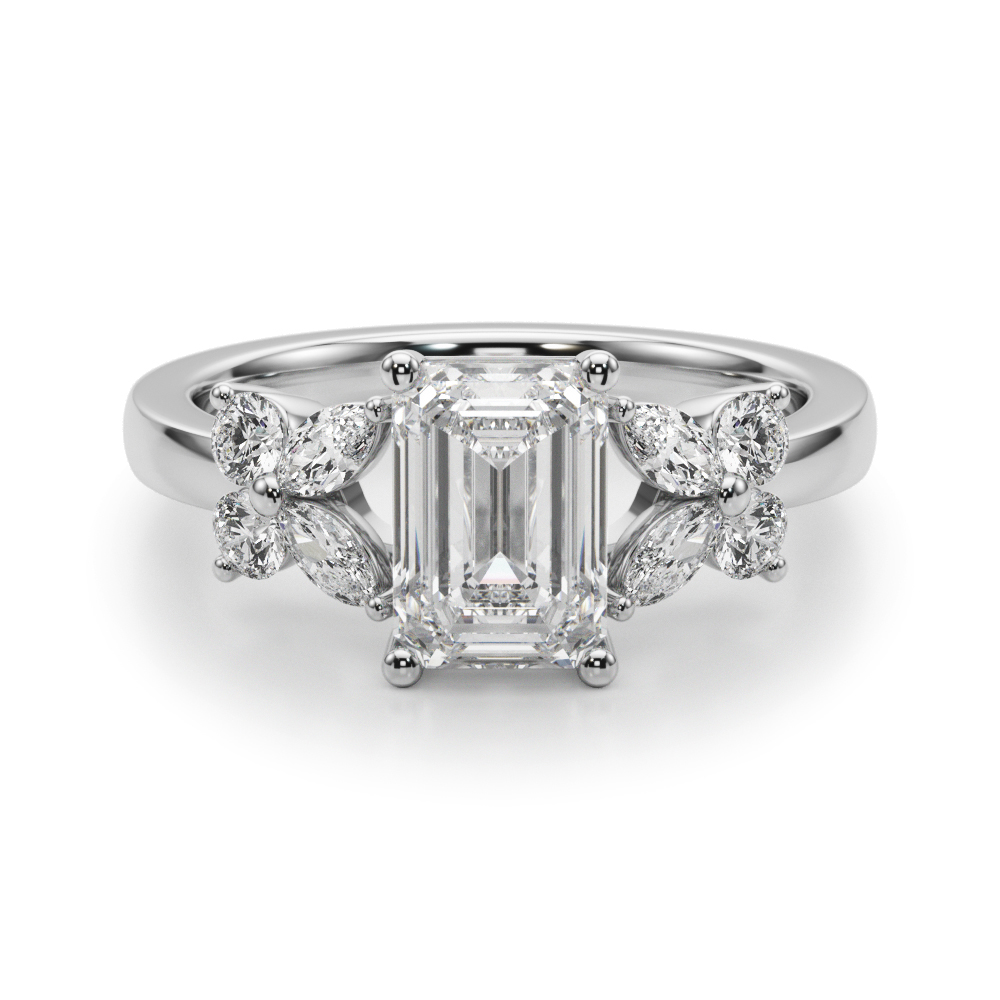 The Giselle Engagement Ring, set view