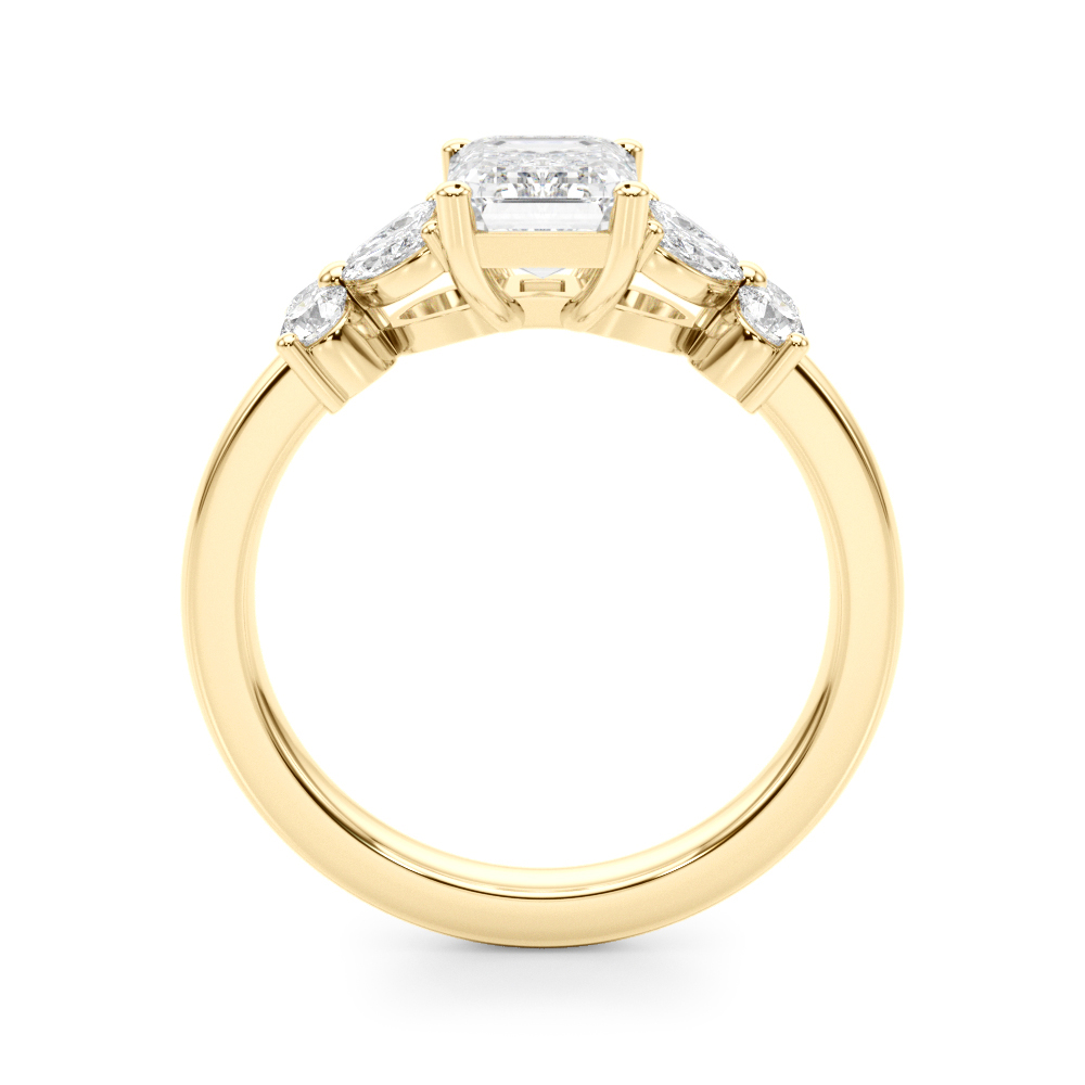 The Giselle Engagement Ring, side view