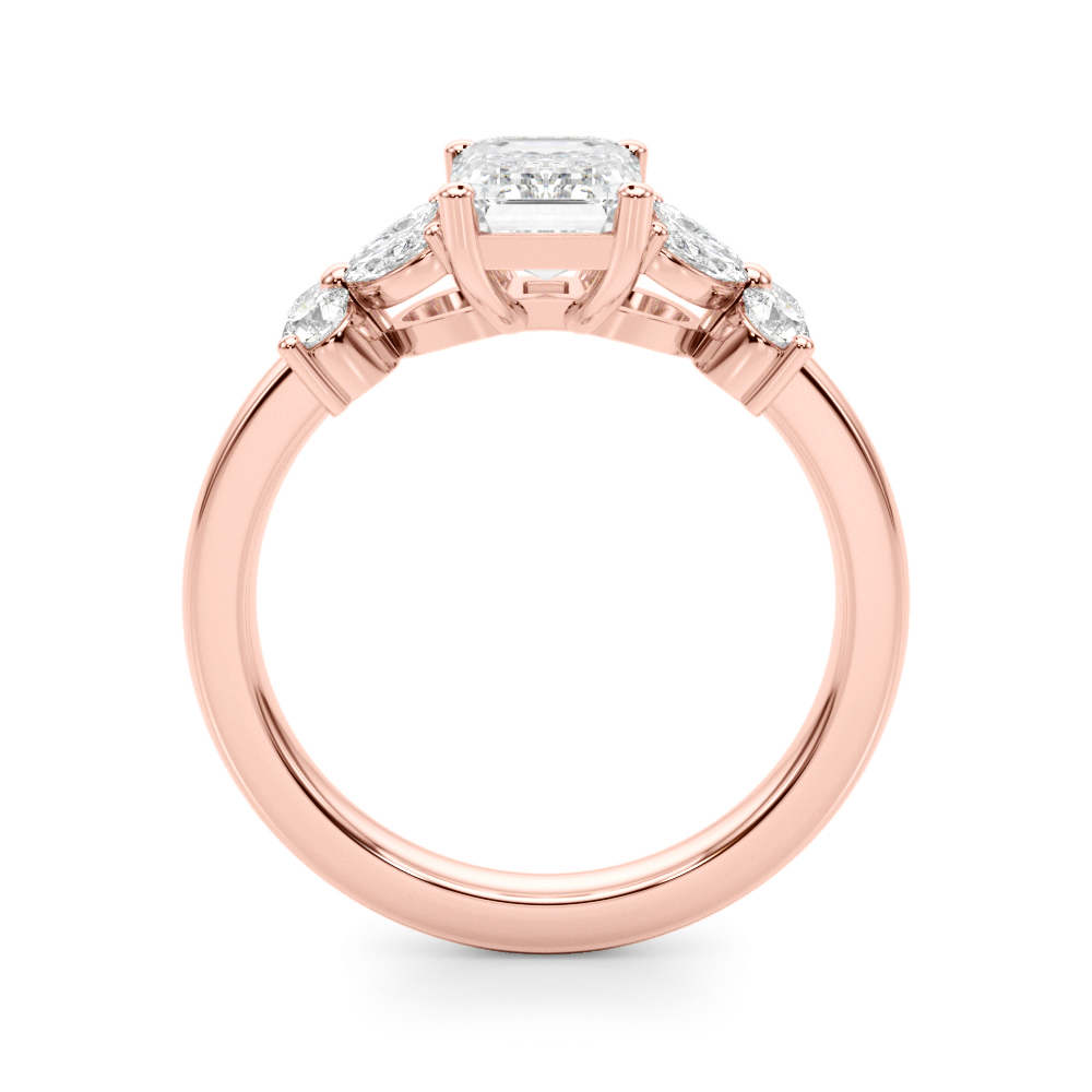 The Giselle Engagement Ring, side view