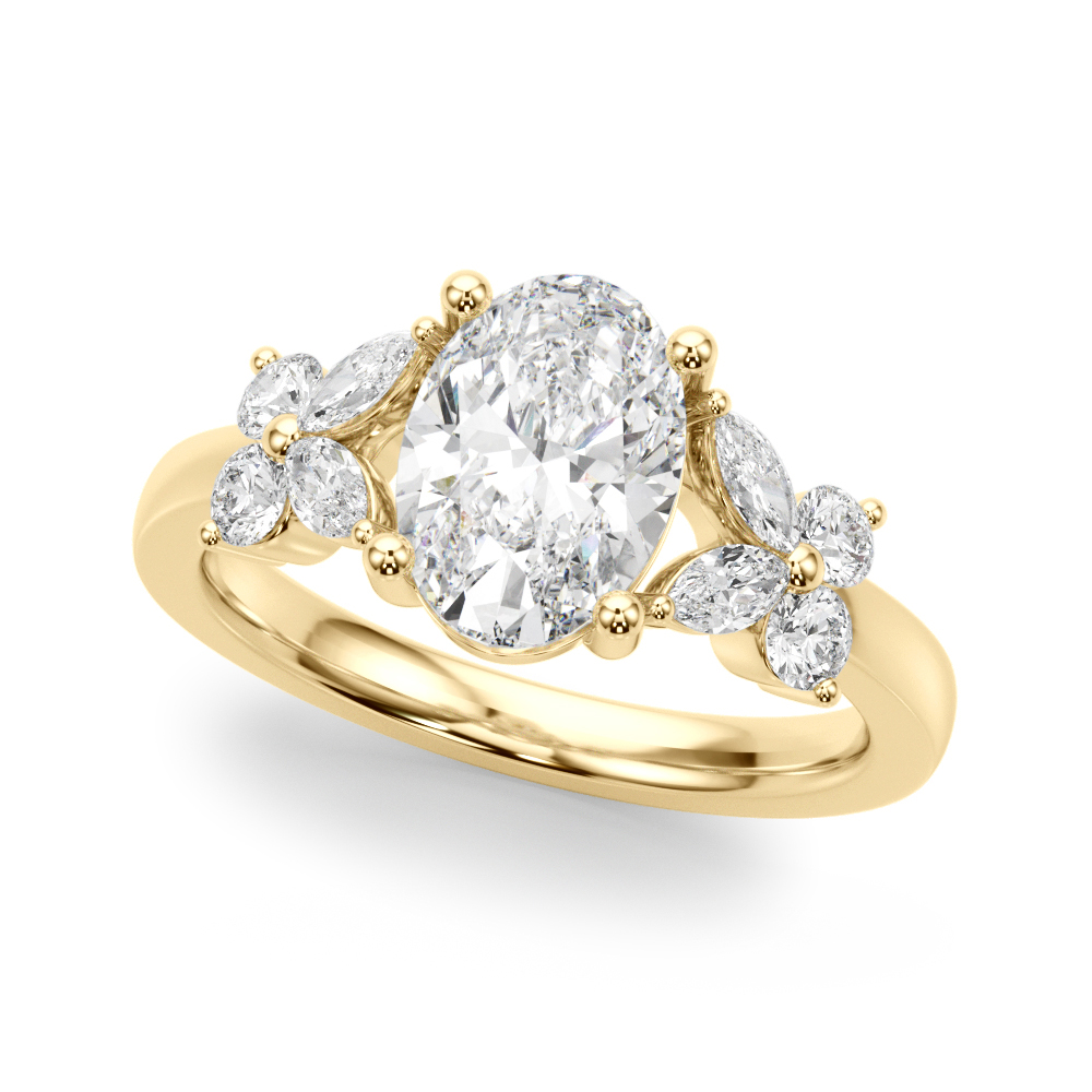 The Monique Engagement Ring, front view