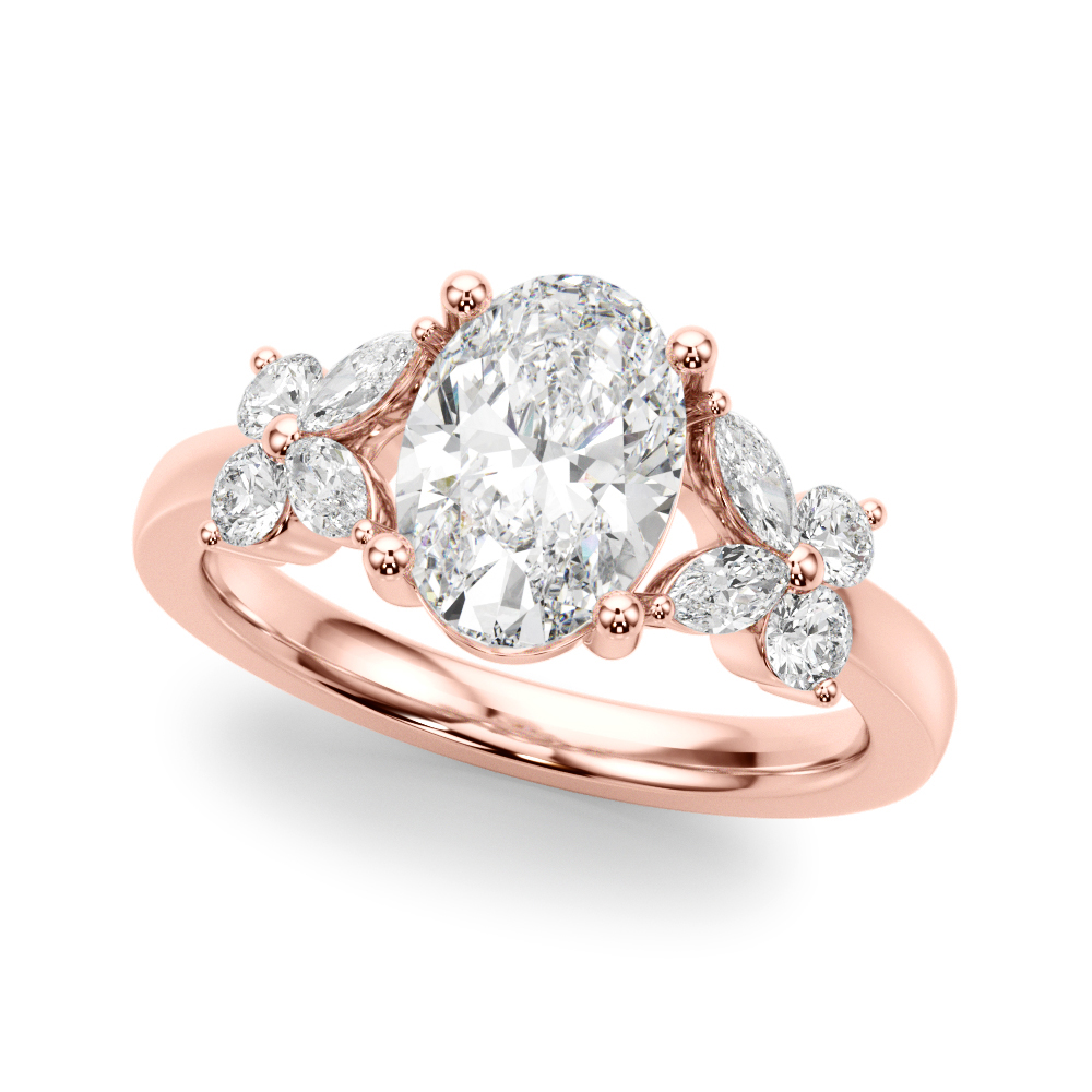 The Monique Engagement Ring, front view
