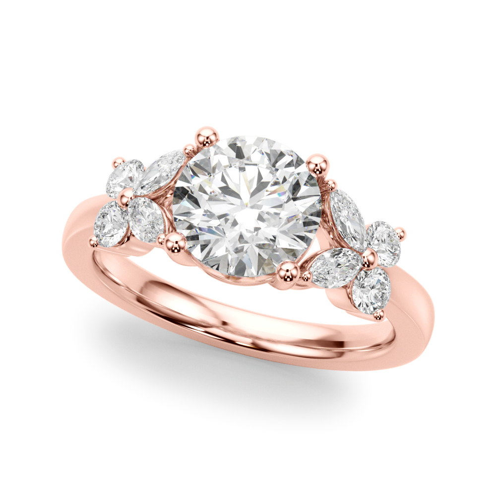 The Thea Engagement Ring, front view
