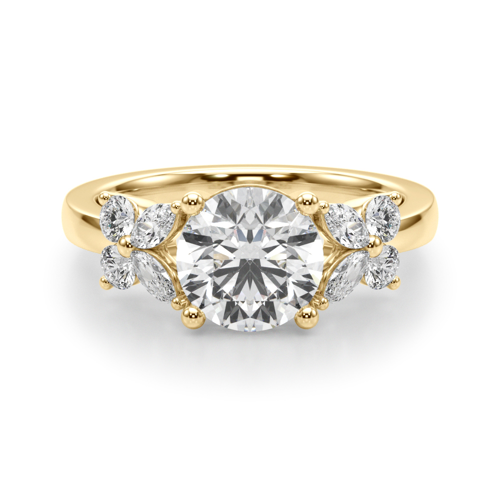 The Thea Engagement Ring, angled view