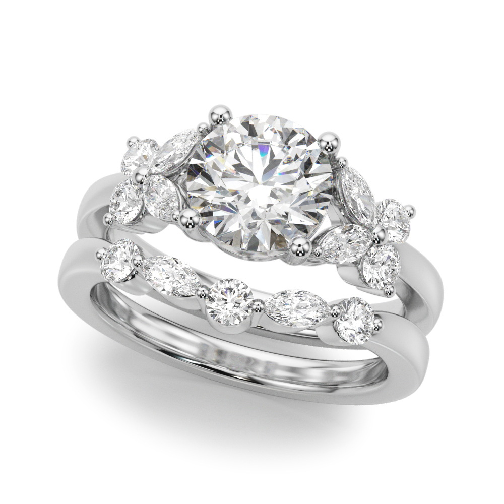 The Thea Engagement Ring, set view
