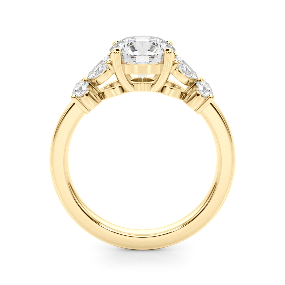 The Thea Engagement Ring, side view