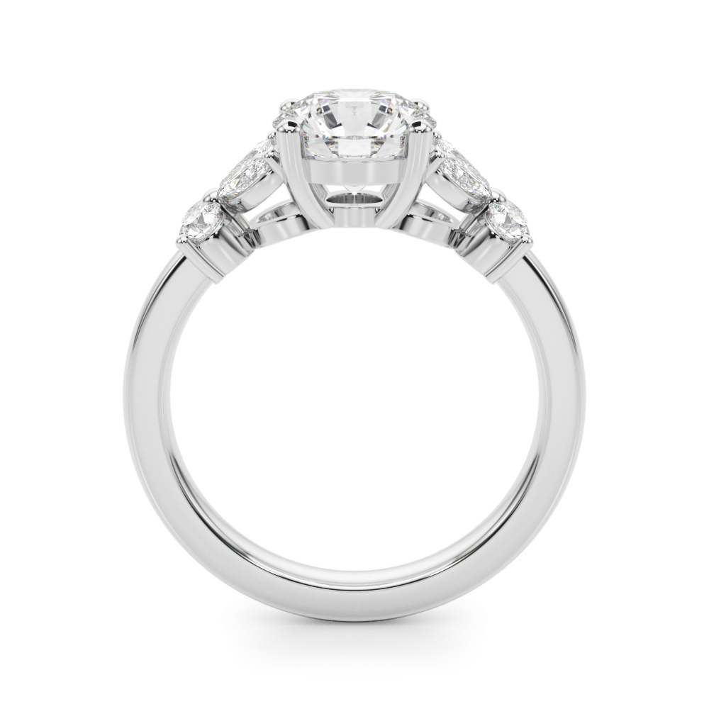 The Thea Engagement Ring, side view