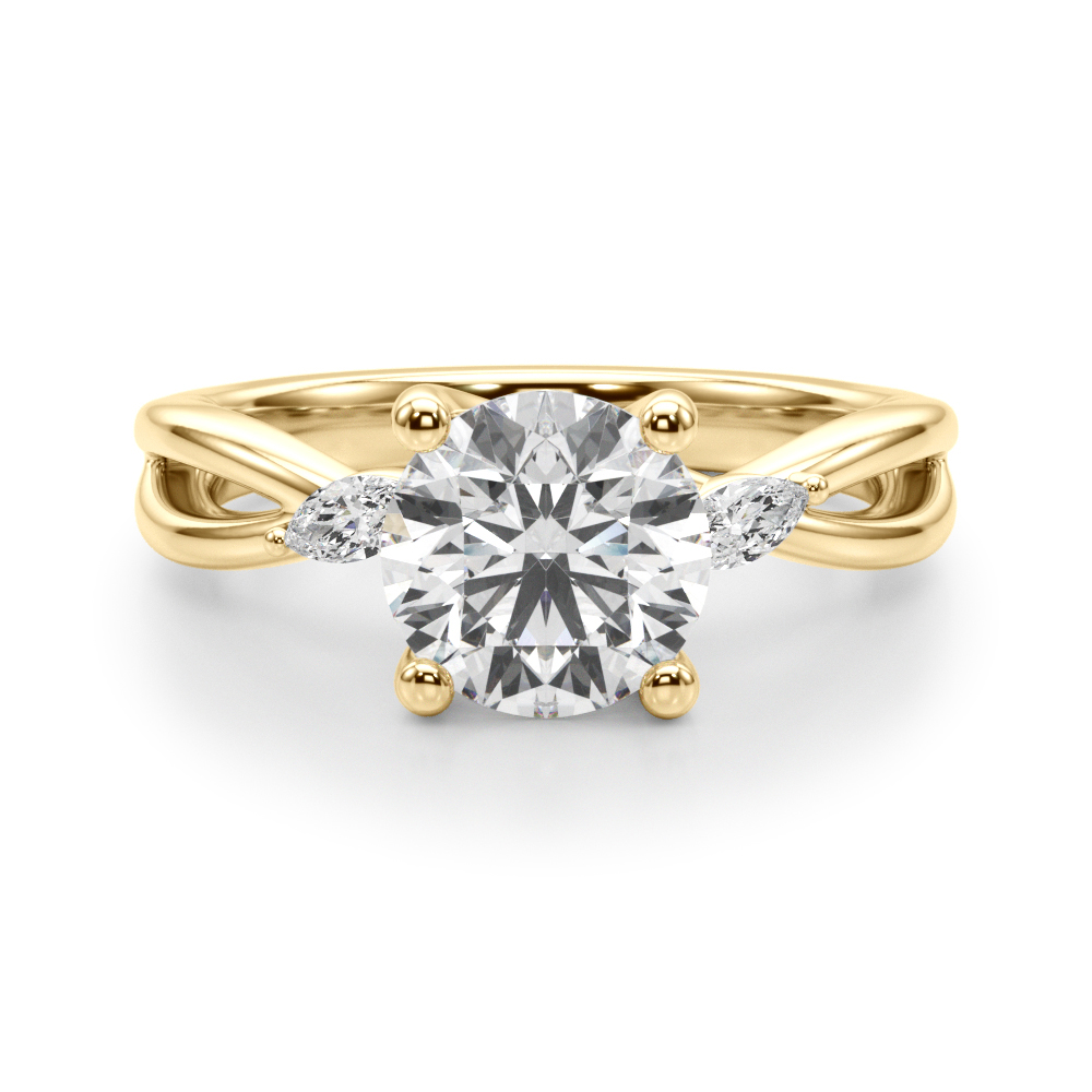 The Lauren Engagement Ring, angled view