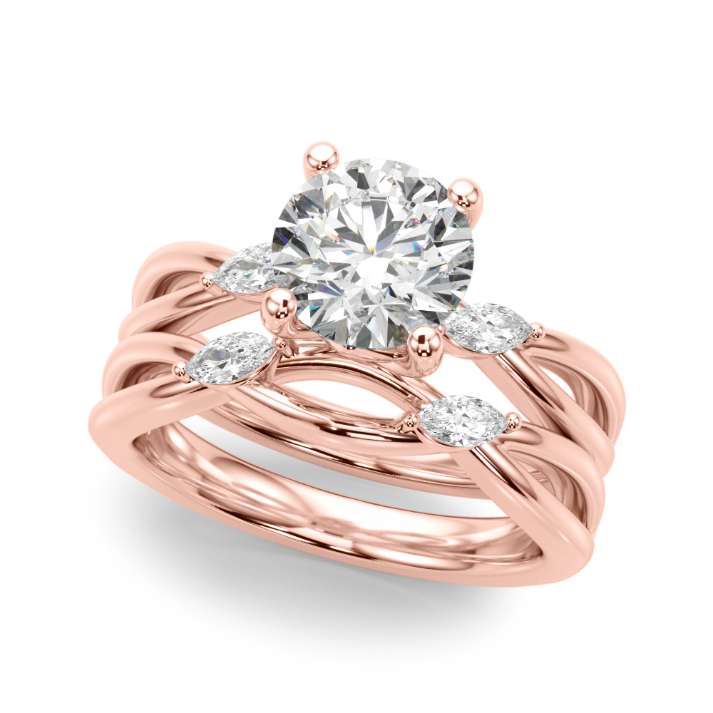 The Lauren Engagement Ring, set view
