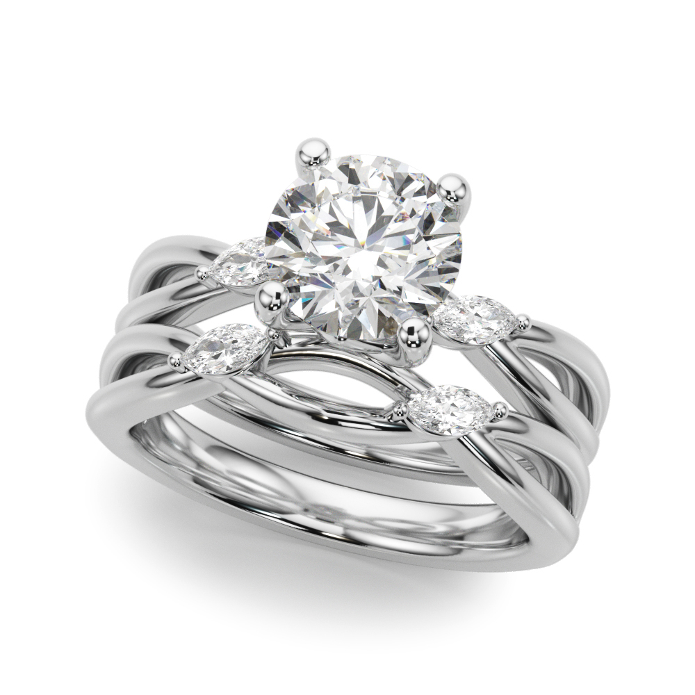 The Lauren Engagement Ring, set view