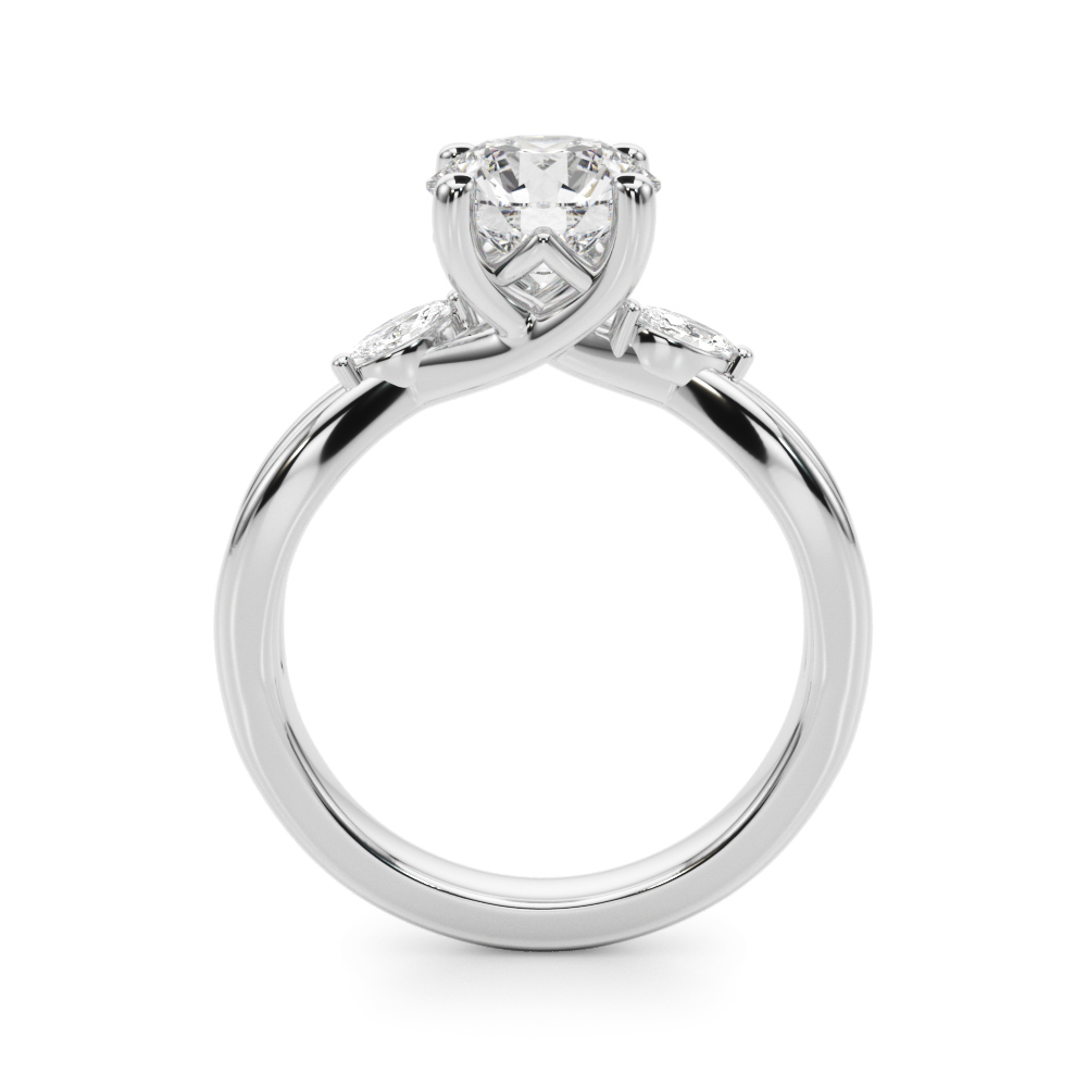 The Lauren Engagement Ring, side view