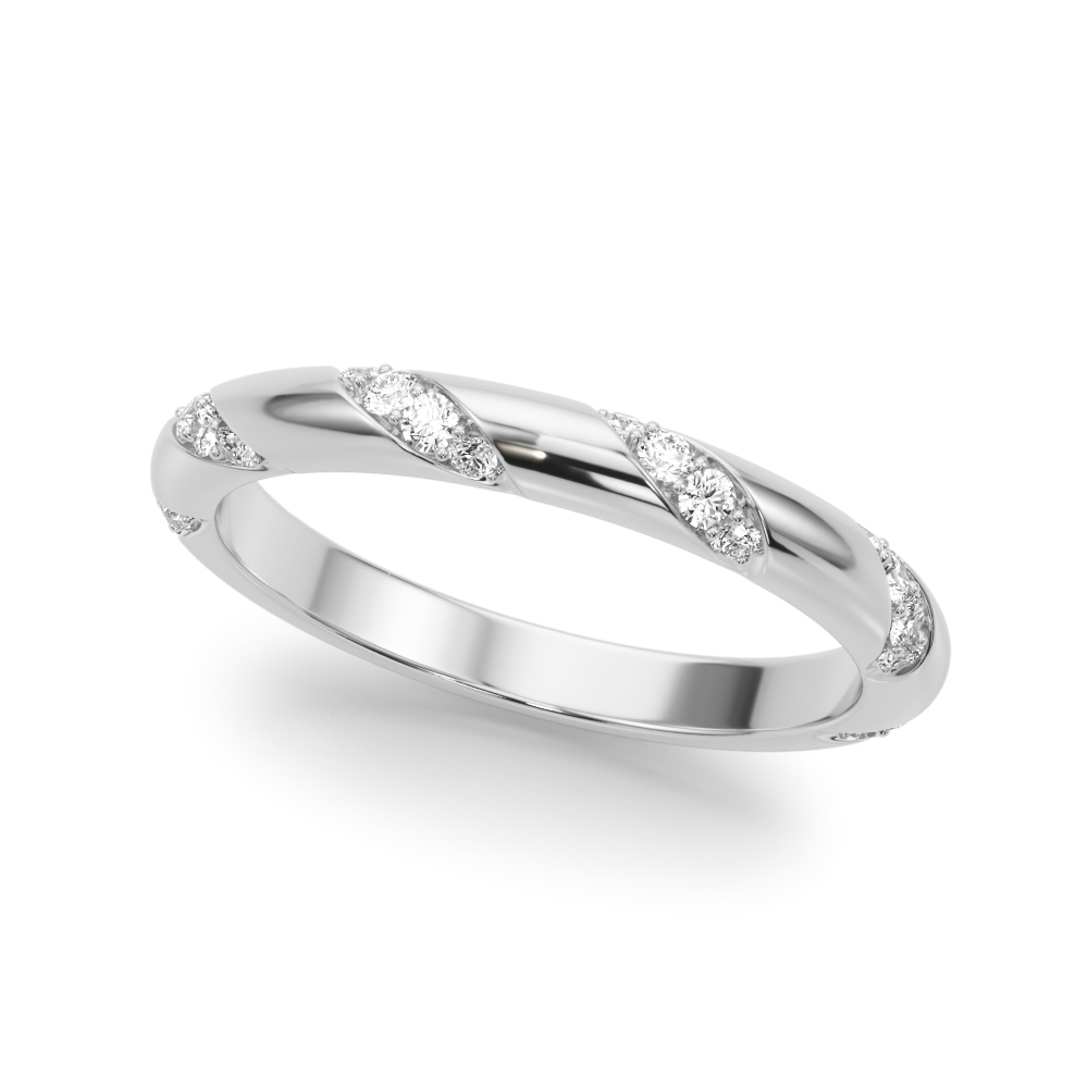 Diamond Accented Wedding Band
