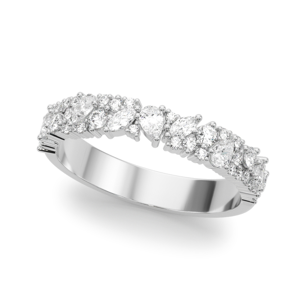 Mixed Shape Wedding Band