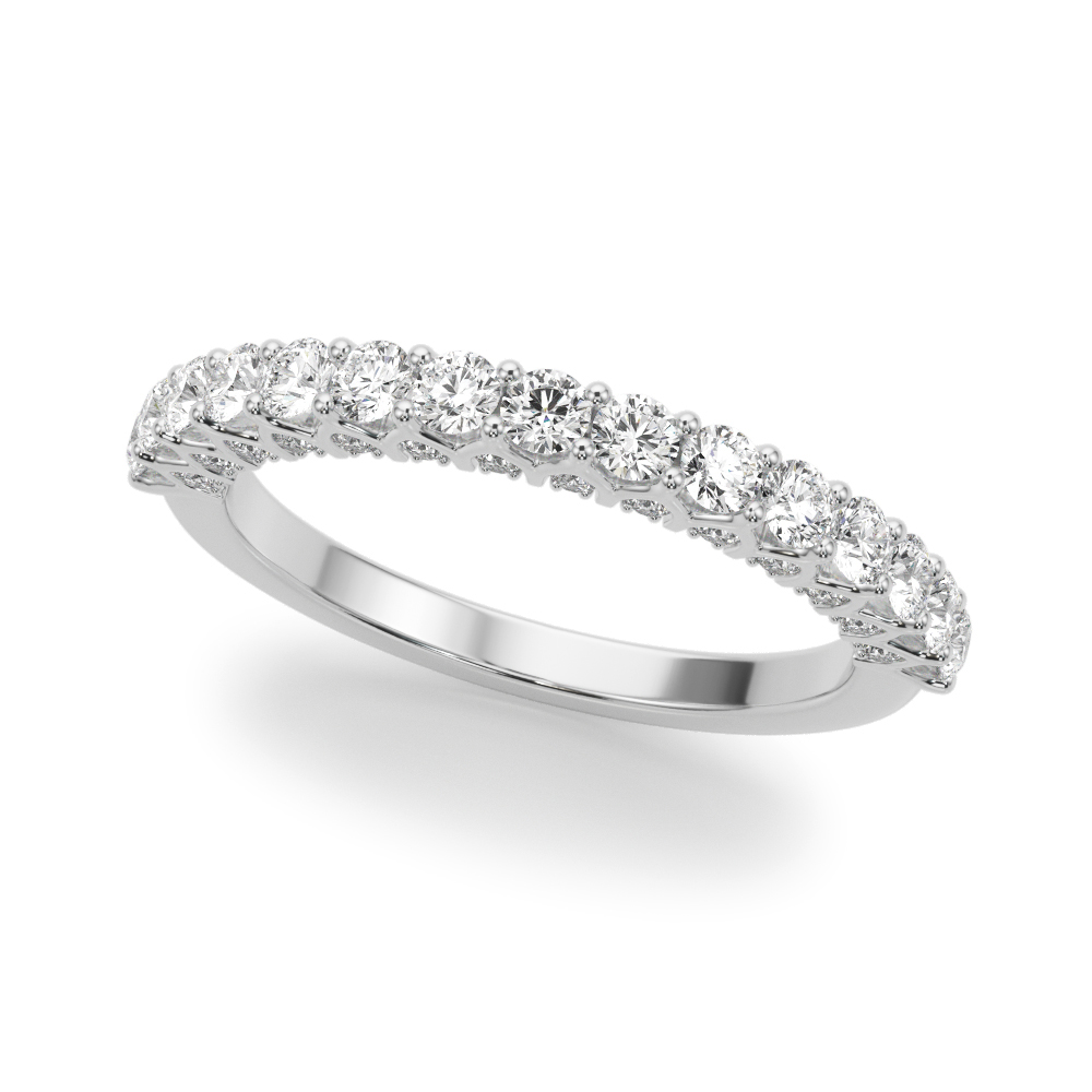 Straight Diamond Wedding Band