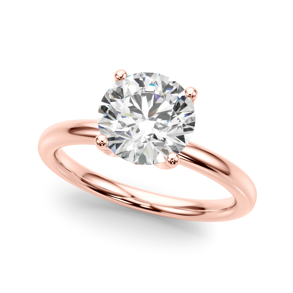 The Brooke Hidden Halo Engagement Ring, front view