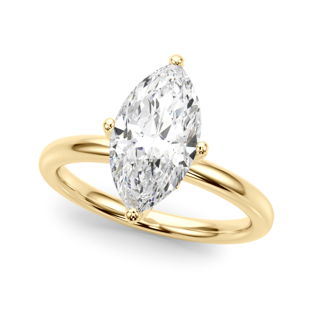 The Camille Hidden Halo Engagement Ring, front view