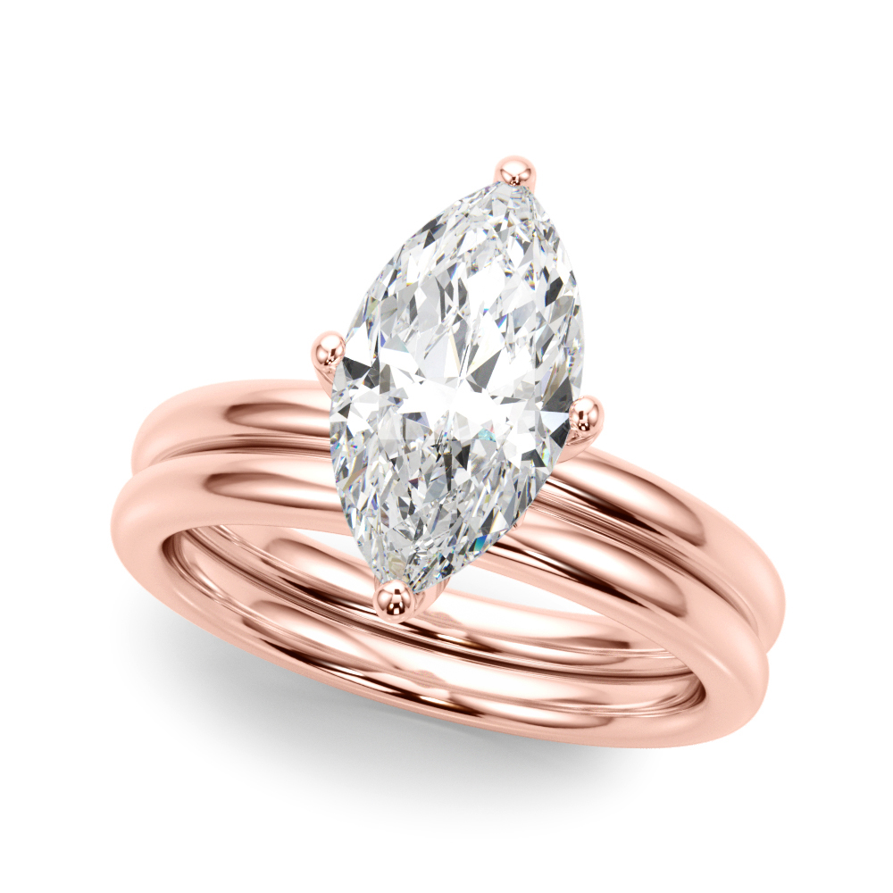 The Camille Hidden Halo Engagement Ring, set view