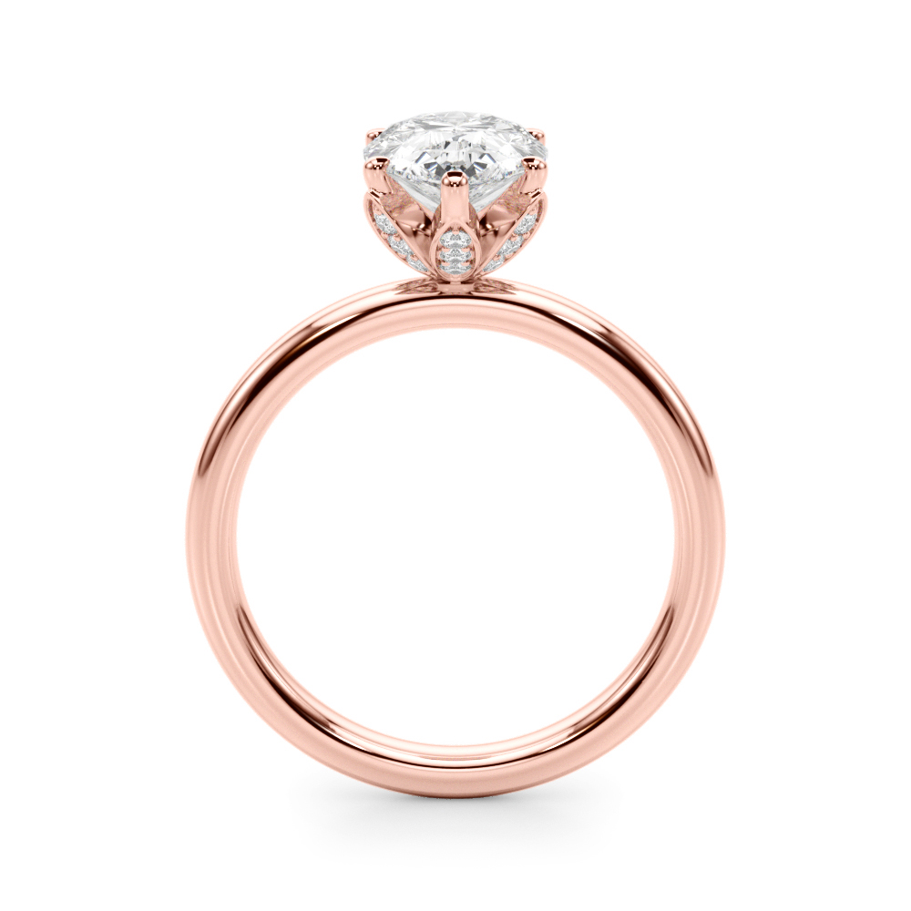 The Katherine Engagement Ring, side view