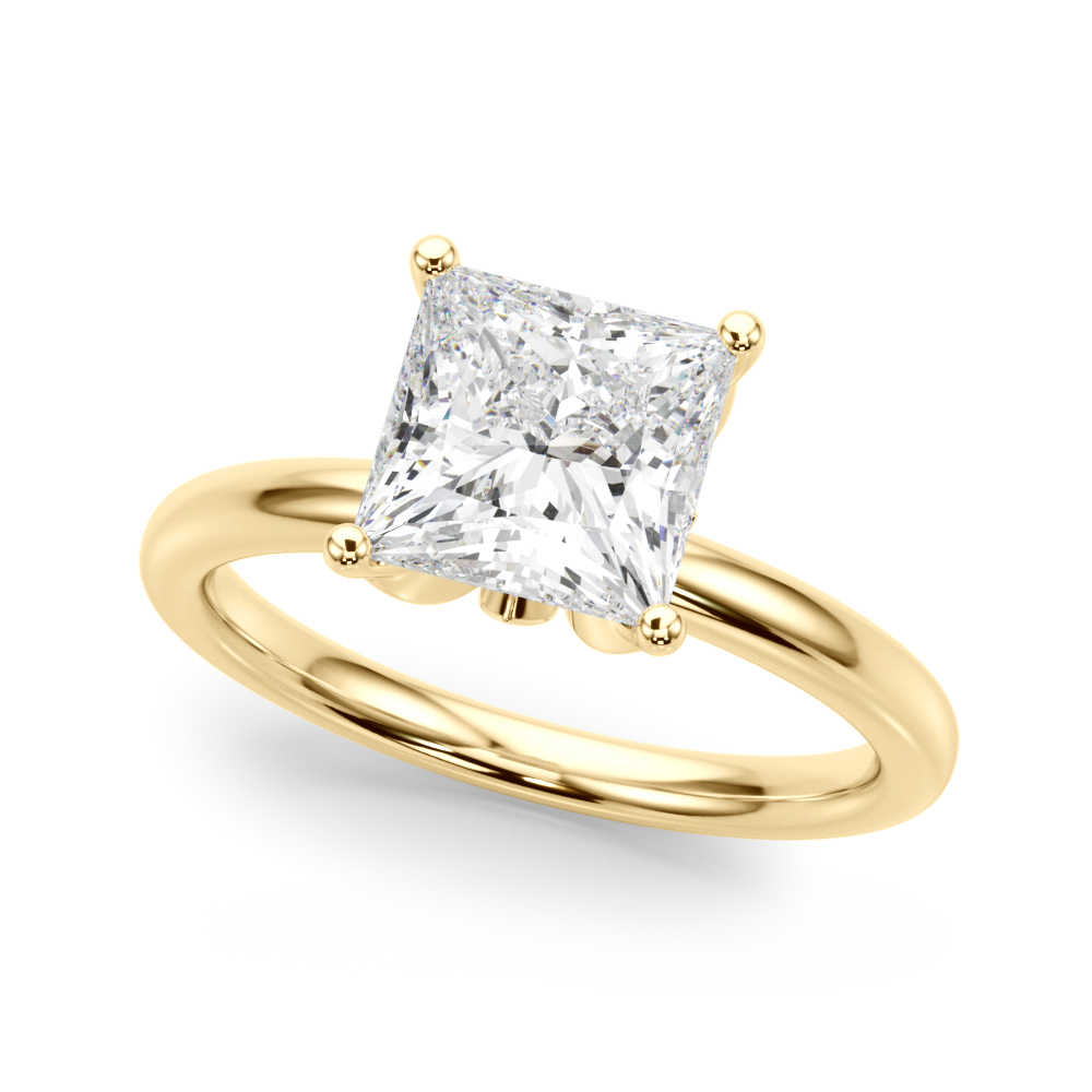 The Sofia Hidden Halo Engagement Ring, front view