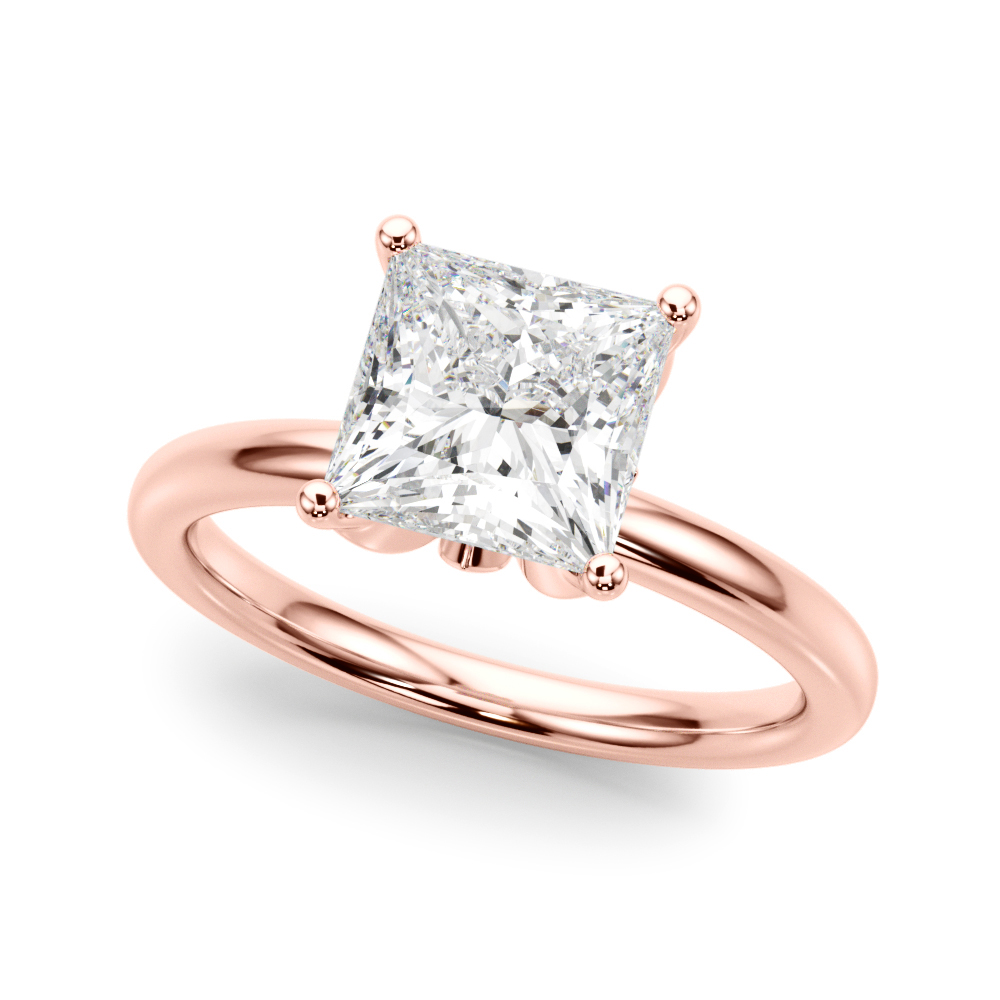 The Sofia Hidden Halo Engagement Ring, front view