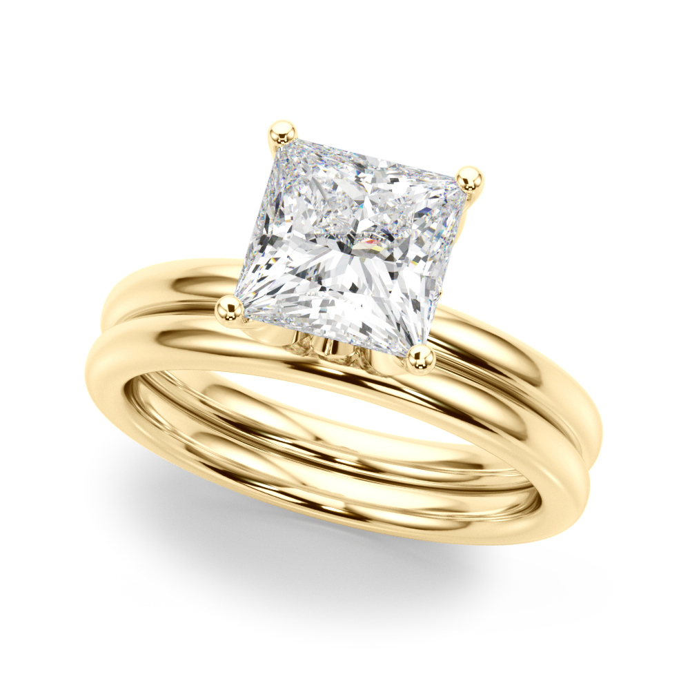 The Sofia Hidden Halo Engagement Ring, set view