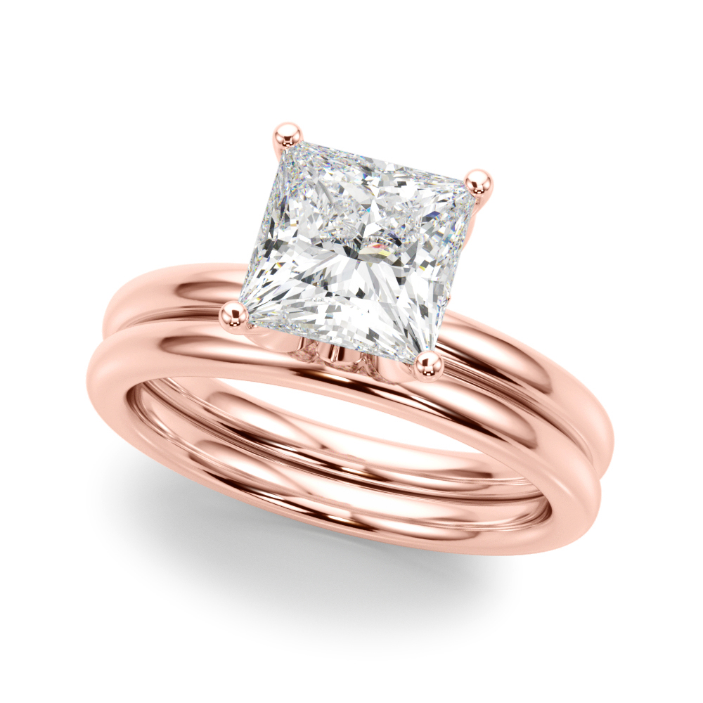 The Sofia Hidden Halo Engagement Ring, set view