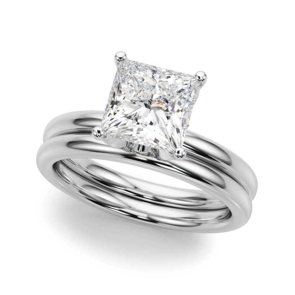The Sofia Hidden Halo Engagement Ring, set view
