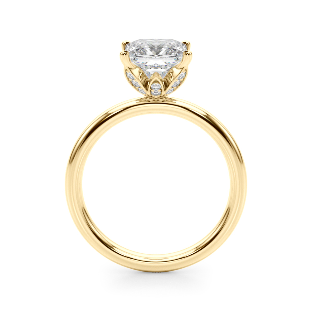 The Sofia Hidden Halo Engagement Ring, side view