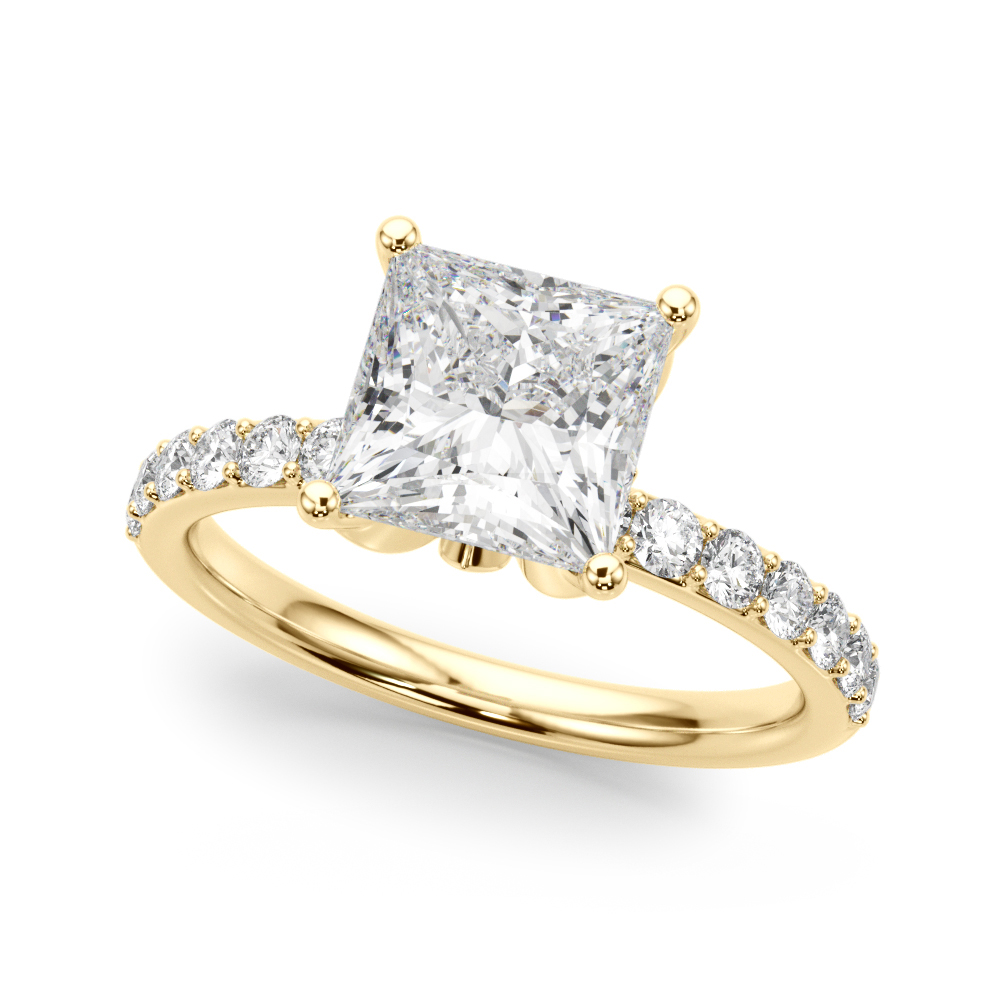 The Katherine Hidden Halo Engagement Ring, front view
