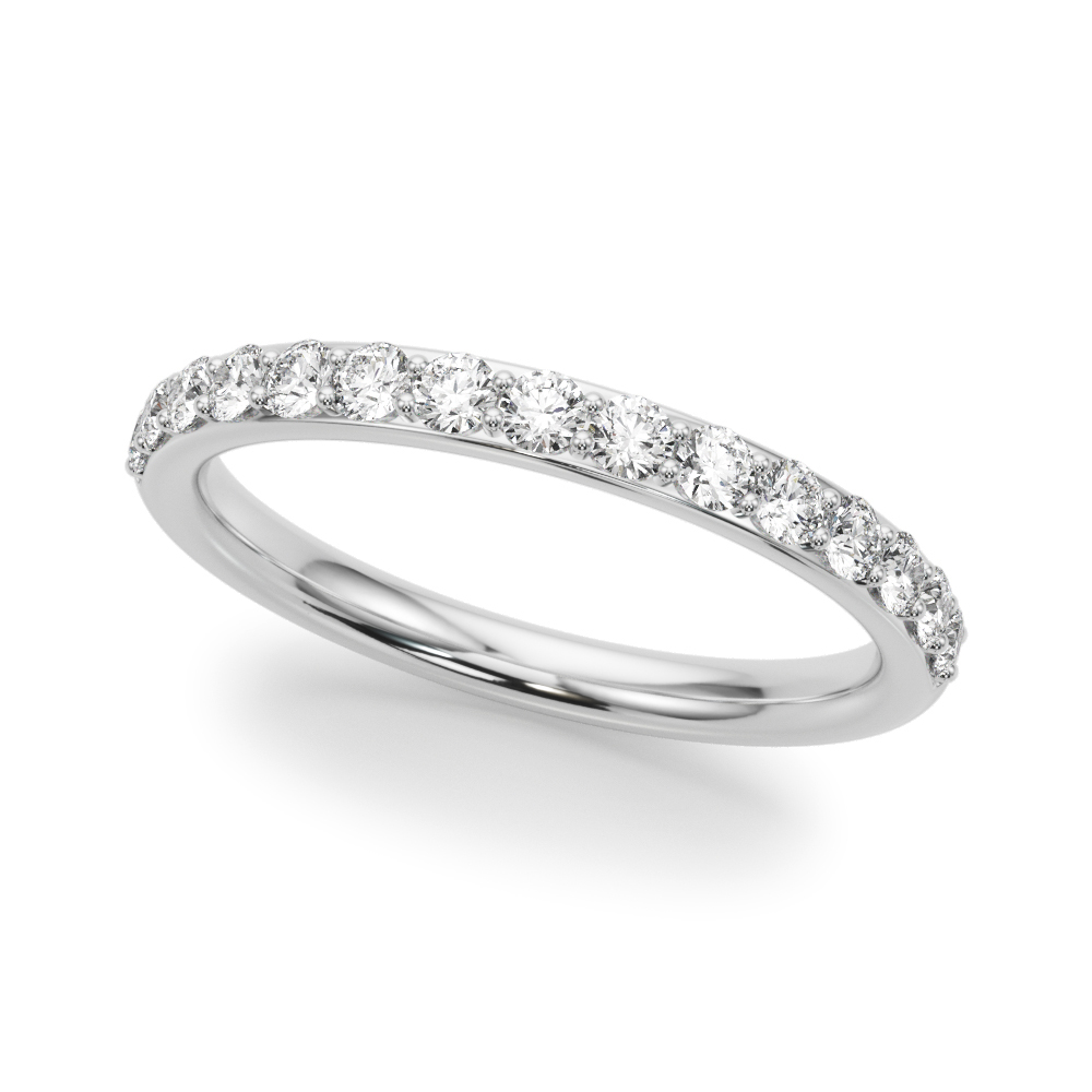Shared Prong Wedding Band