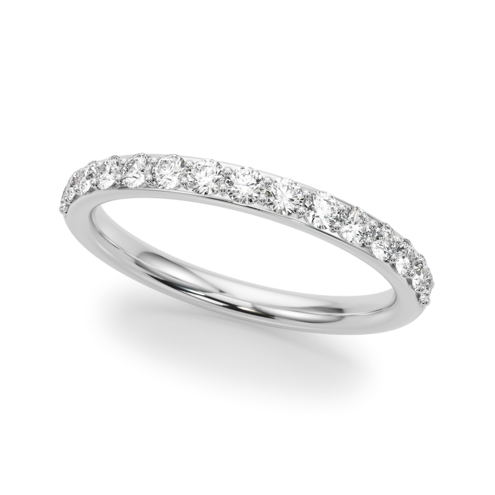Shared Prong Wedding Band