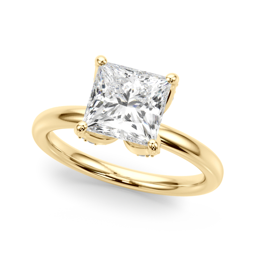The Mirabel Hidden Halo Engagement Ring, front view