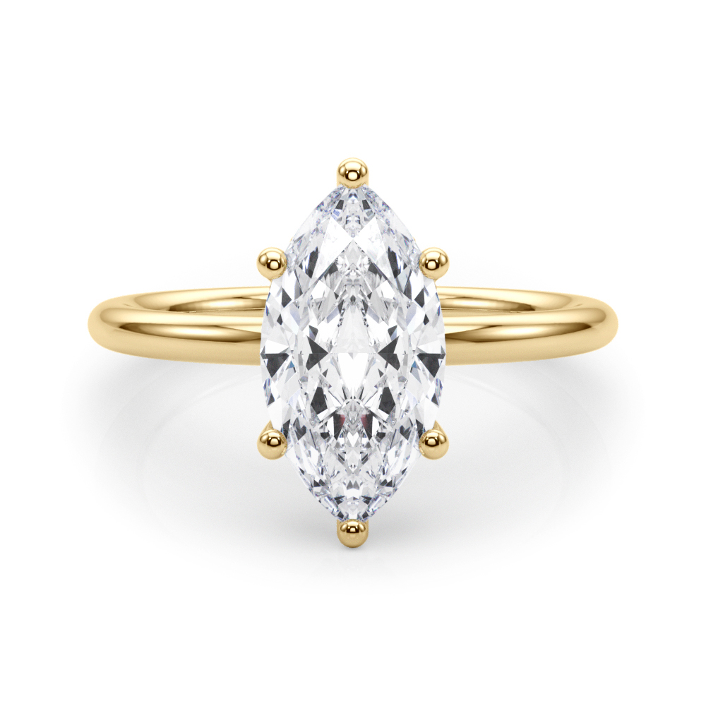 The Jacqueline Hidden Halo Engagement Ring, set view