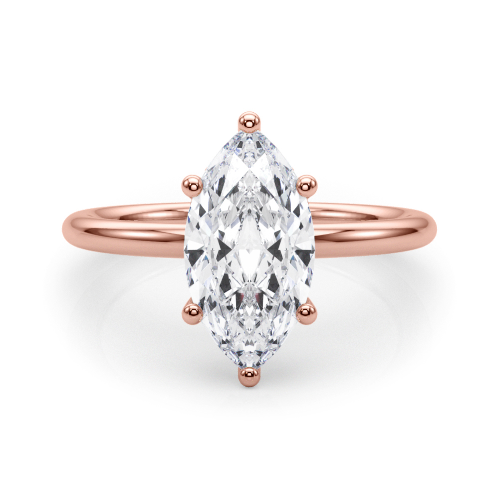 The Jacqueline Hidden Halo Engagement Ring, set view