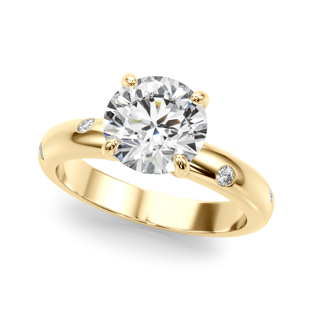 The Chloe Solitaire Engagement Ring, front view