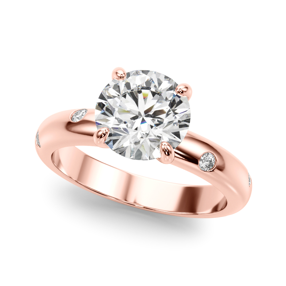 The Chloe Solitaire Engagement Ring, front view