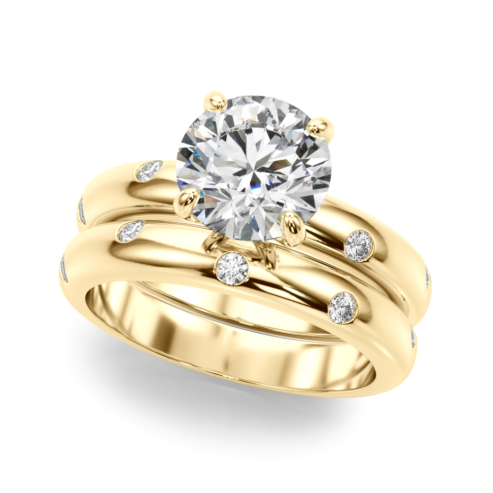 The Chloe Solitaire Engagement Ring, set view