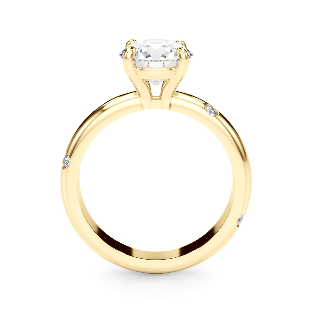 The Chloe Solitaire Engagement Ring, side view