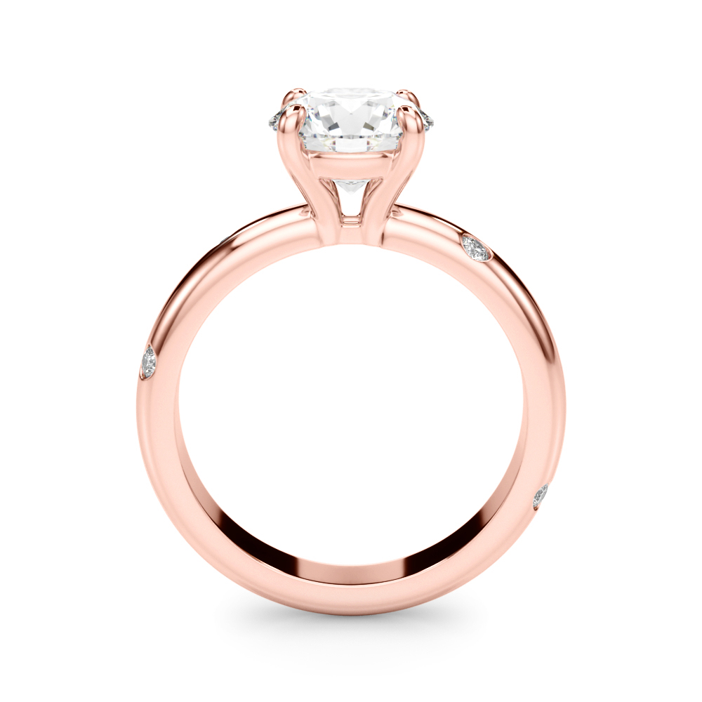 The Chloe Solitaire Engagement Ring, side view