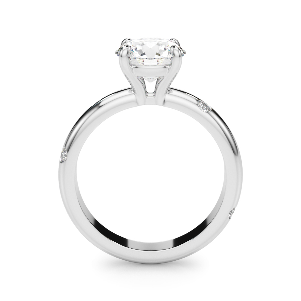 The Chloe Solitaire Engagement Ring, side view
