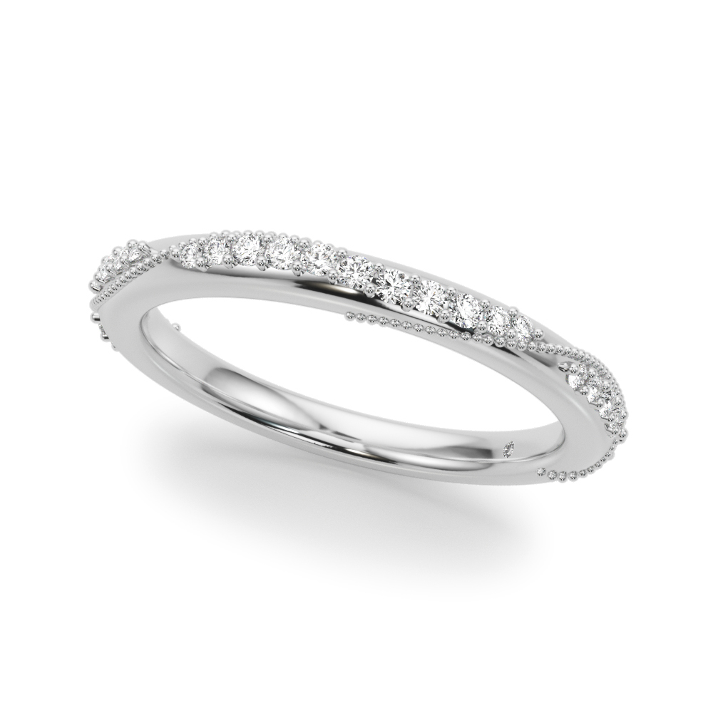 Twisting Contemporary Wedding Band