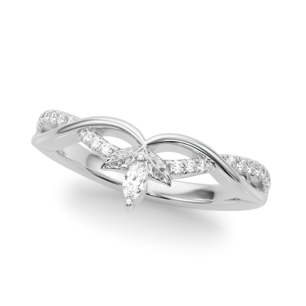 Twisting Nature-Inspired Wedding Band