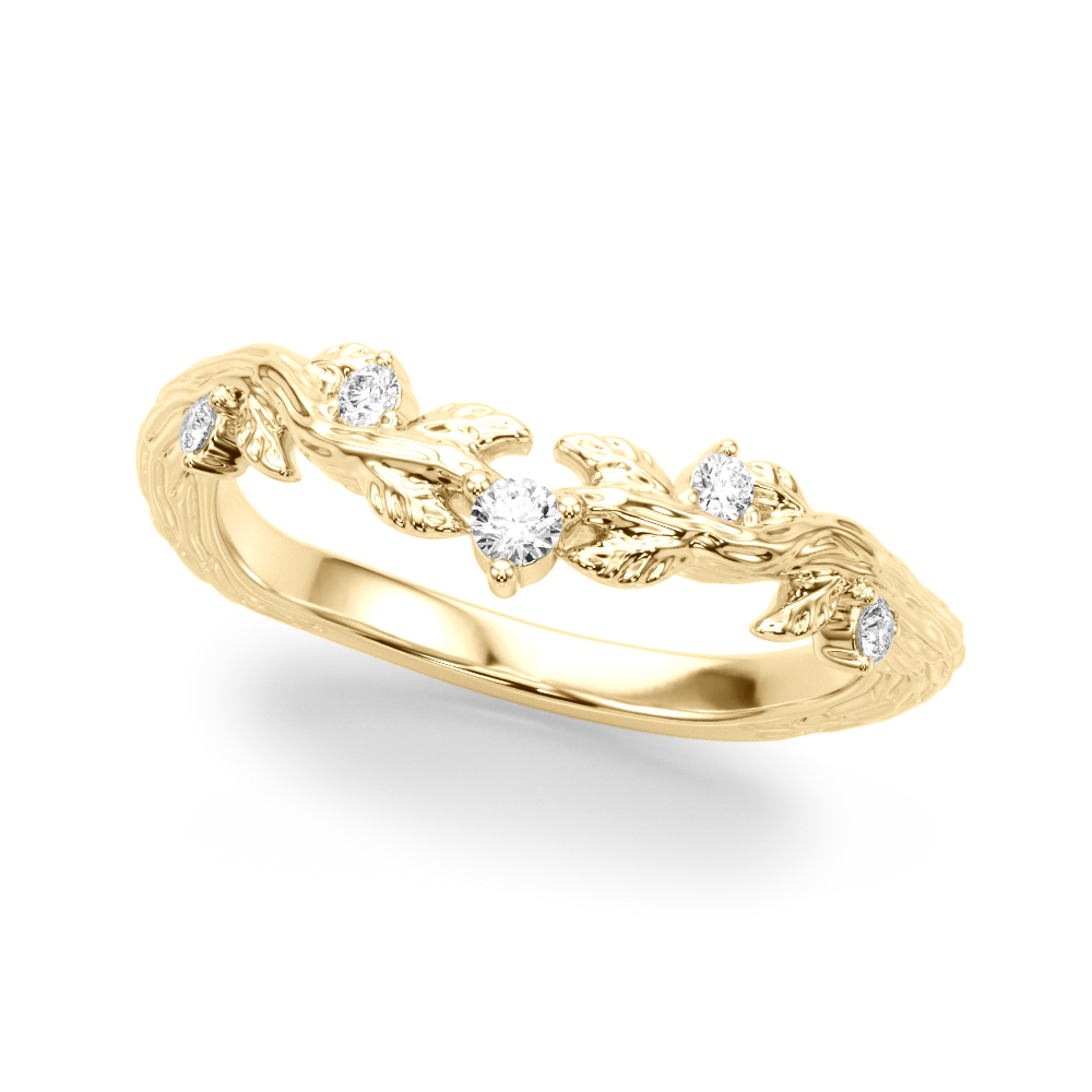 Nature Inspired Wedding Band