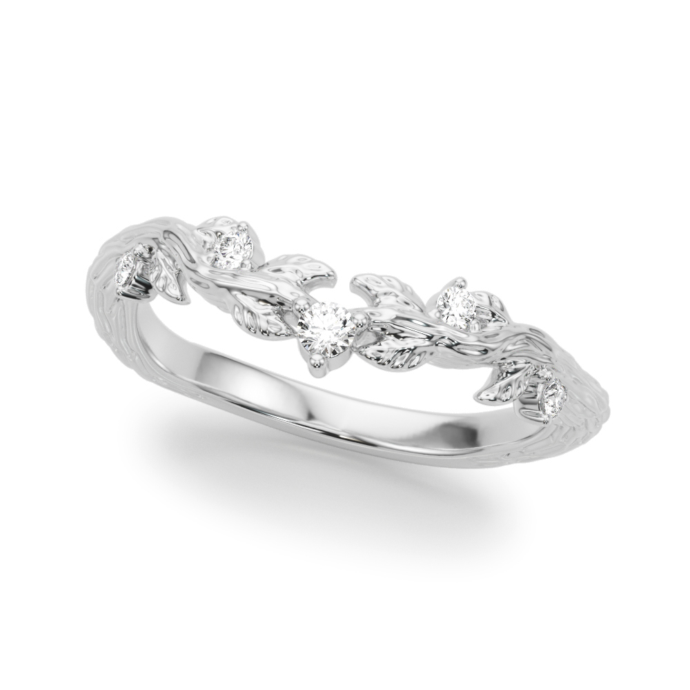 Nature Inspired Wedding Band
