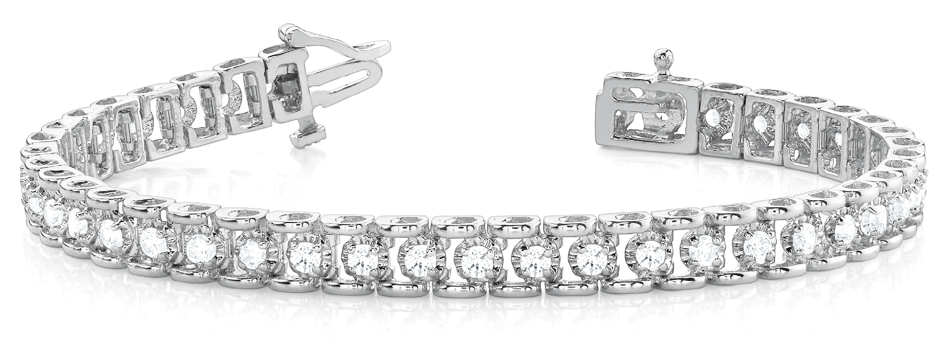 BAR/MIRACLE SETTING LINK BRACELET