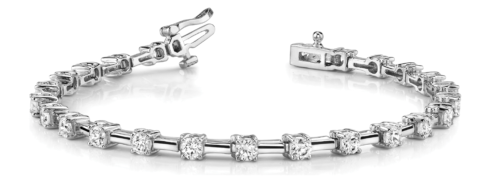 4 PRONG/BAR LINK BRACELET